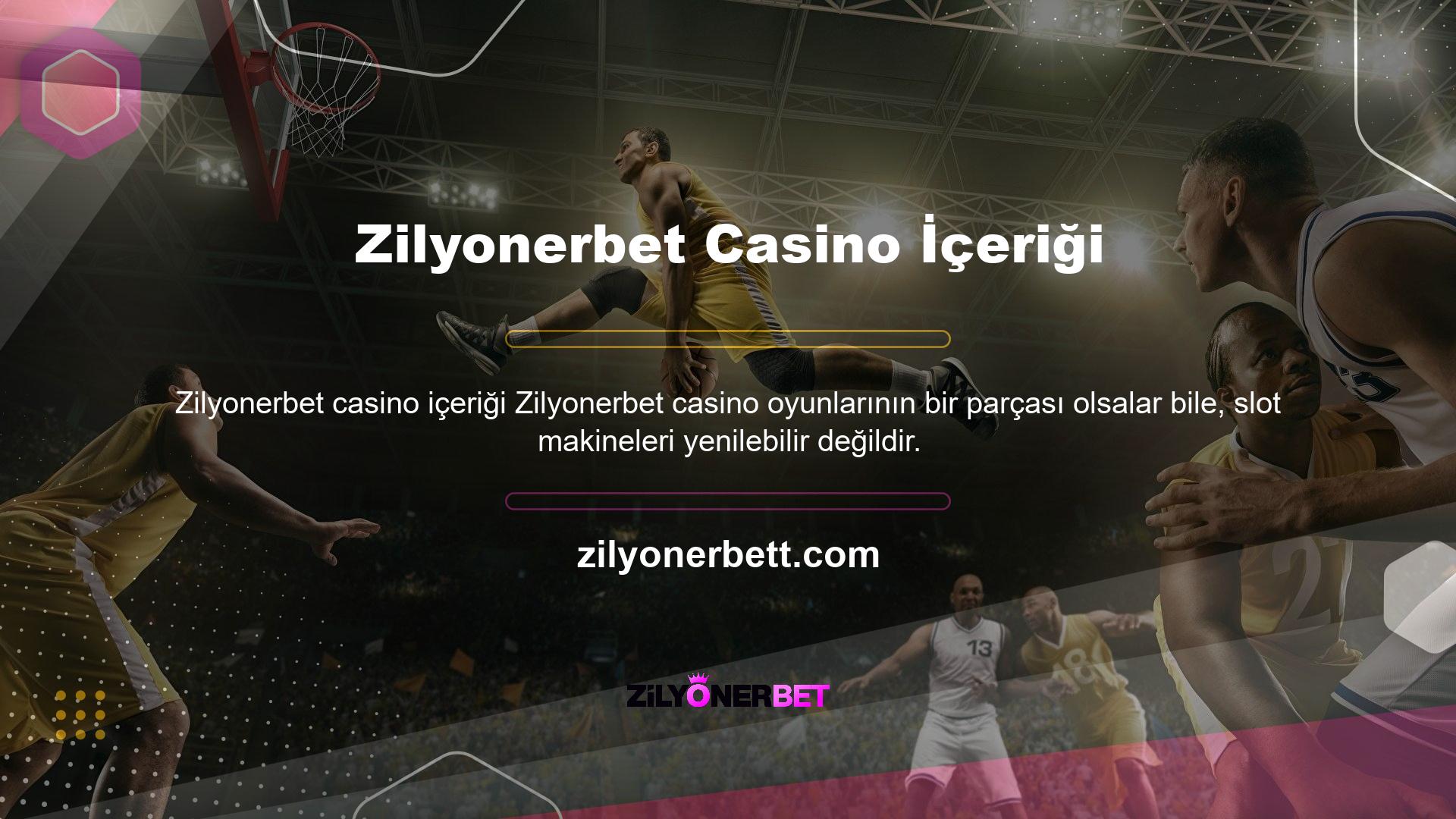 Zilyonerbet Las Vegas'ta ve diğer yerlerde oynayabileceğiniz oyunlardır